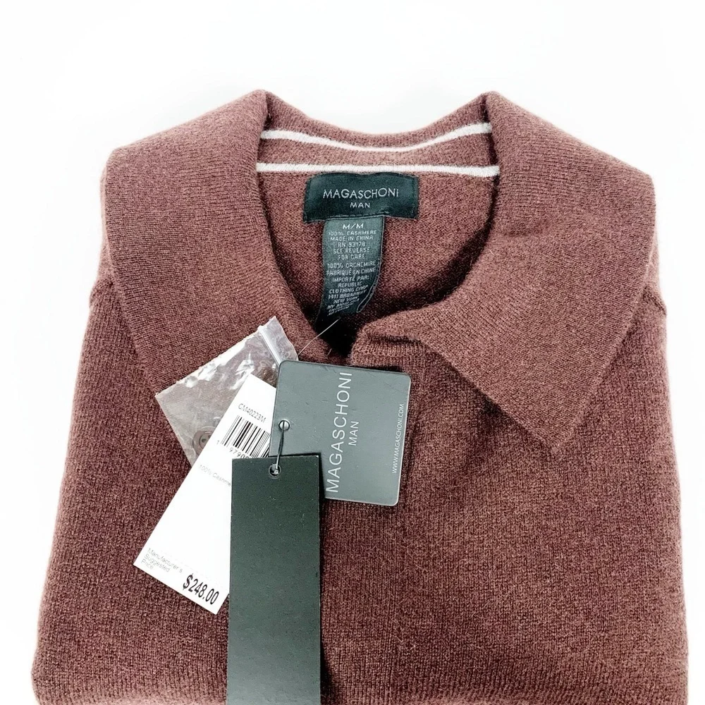 Magaschoni Men's Brown Sweater